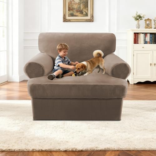 2 Pieces T Cushion Chair Covers - Image 3