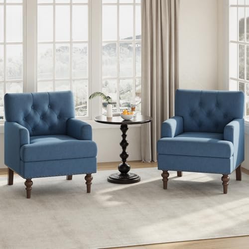 MALOL Upholstered Accent Chair, Comfy Reading Chair - Image 3