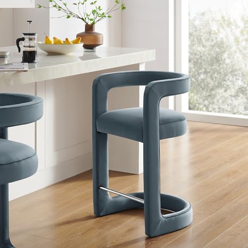 Modway Winslow Performance Velvet Counter Stool - Image 2