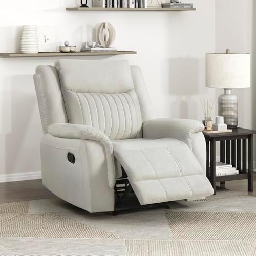 Lexicon Polished Microfiber Wall Hugger Manual Reclining Chair by Lexicon