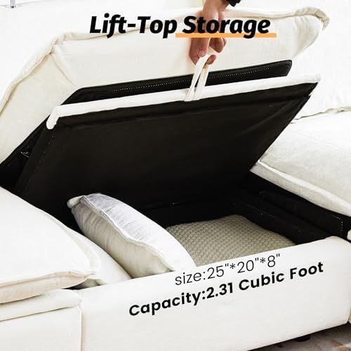 GUEAPY Power Reclining Sofa Cloud Couches - Image 5