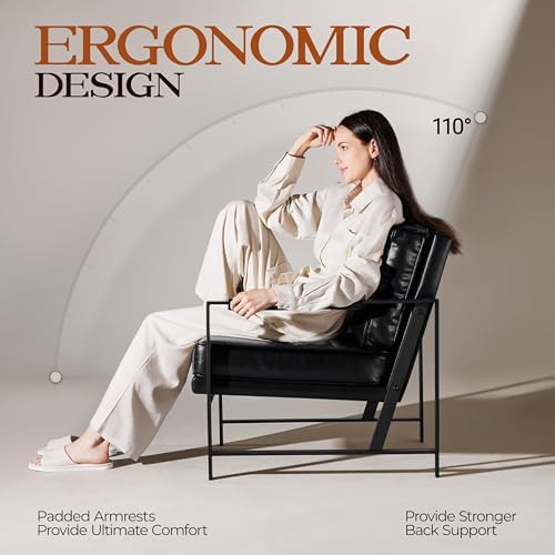 Yaheetech Mid-Century Modern Accent Chairs Set of 2 - Image 6