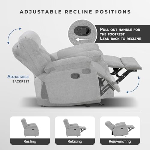 Lexicon Manual Double Recliner Loveseat - Image 4
