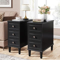 Tribesigns Solid Wood End Table Set of 2, Fully Assembled Narrow Side Table by Tribesigns