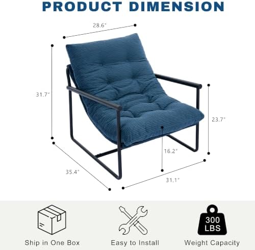 Modern Accent Chair Set of 2, Living Room Chair - Image 2