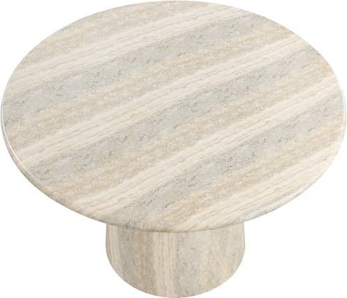Meridian Furniture 701Travertine-T Cosenza Collection Art Deco 48.5" - Image 6