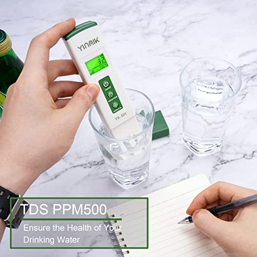 YINMIK pH Meter Water TDS Tester Combo Pool pH Tester EC Test Hydroponics - Image 5