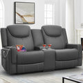 Dresegmt Loveseat Recliner Sofa, Cup Holders, Storage & USB Ports, Ergonomics， by Dresegmt