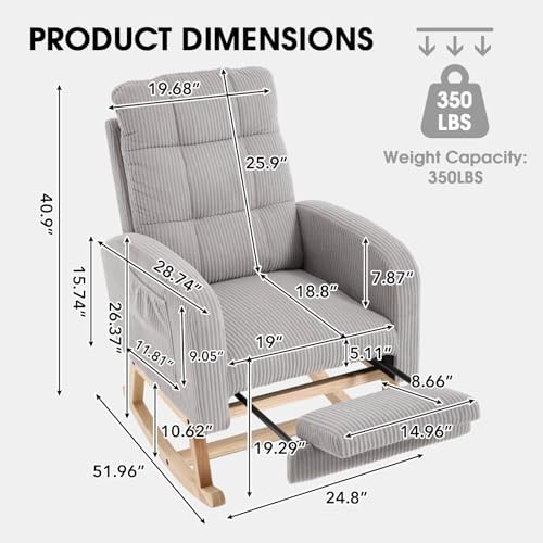 Nursery Glider, Rocking Chair Nursery - Image 2