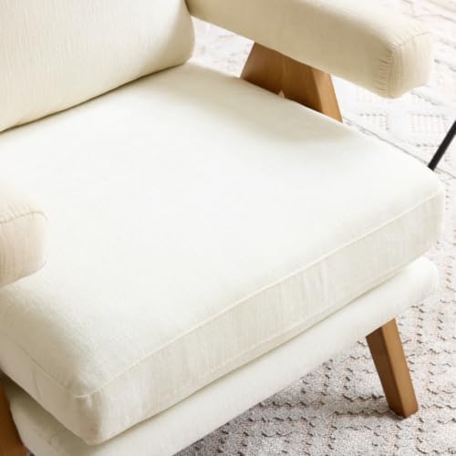 VINGLI Mid-Century Solid Wood Accent Chair - Image 5