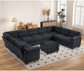 HAOMARKETS 141" Wide Modular Sectional Sofa Couch by HAOMARKETS