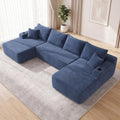 Yafylly 126" U Shaped Boneless Sectional Couch by Yafylly