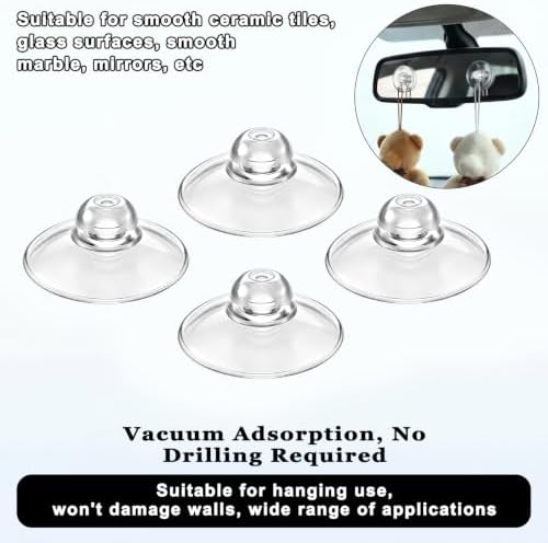 20 Pack 30mm/1.2" Clear Small Suction Cups - Image 4
