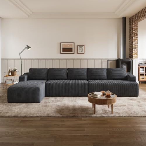 Novilla 144'' L-Shape Boneless Couches by Novilla