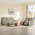 Watson & Whitely Genuine Leather Power Reclining Sofa & Loveseat Set by WatsonWhitely