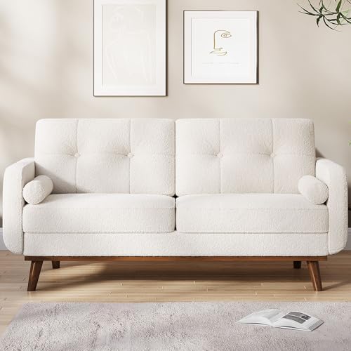 IDEALHOUSE 65" Mid Century Modern Couch Sofa Loveseat - Image 3