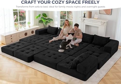 MAXYOYO 7-Seater U-Shaped Modular Sectional Sofa Couch - Image 4
