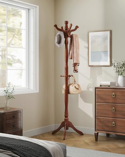 VASAGLE Freestanding Coat Rack, Rubber Wood Coat Tree - Image 6