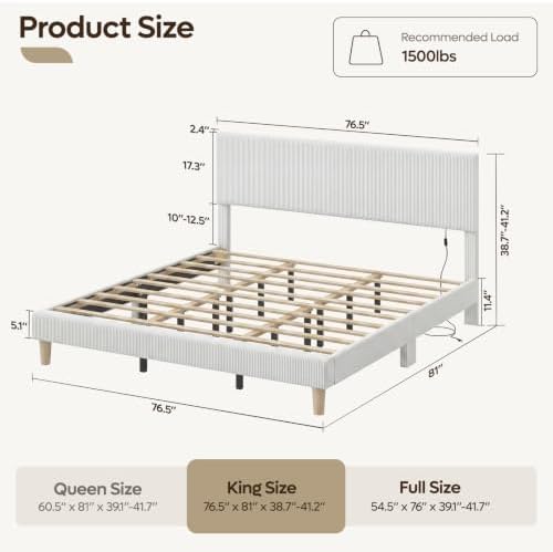 Bestier King Size Bed Frame - Image 2