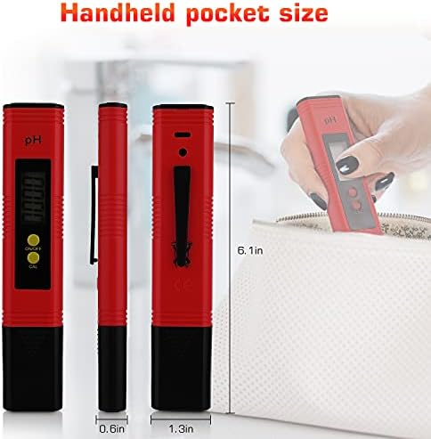 PH Meter for Water Hydroponics Digital PH Tester Pen 0.01 High Accuracy Pocket - Image 3