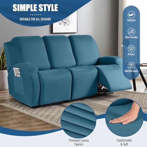TAOCOCO Stretch Recliner Sofa Covers 3 Pieces Couch Covers - Image 3