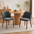 Garvee Modern Dining Chairs Set of 2, Comfortable Linen Upholstered Accent Chair by Garvee