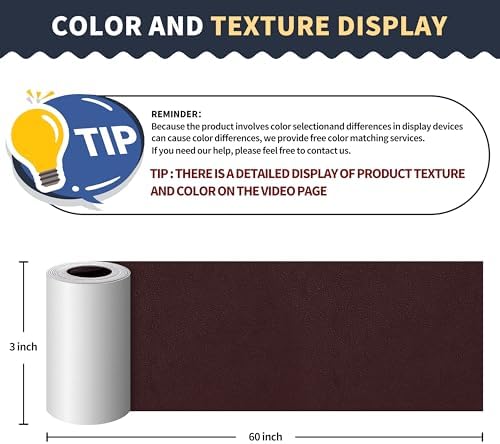 ONine Leather Repair Patch，Leather Repair Tape, 3 x 60 inches Leather Repair - Image 2