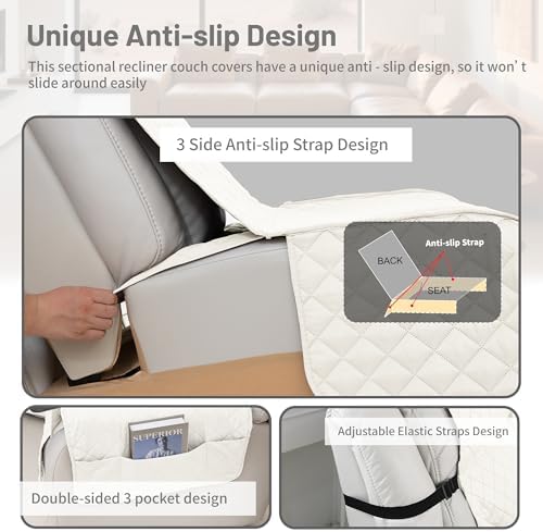 Waterproof Sectional Reclining Couch Covers L Shaped Recliner Sectional Sofa - Image 5