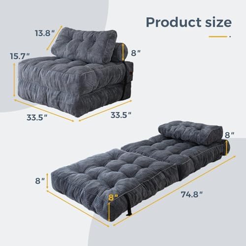 MAXYOYO Folding Sofa Bed, Convertible Chair Bed - Image 2