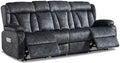 90.6" Reclining Sofa 3 Seater Recliner Couch by WISHDEER