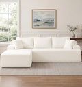 Hobestluk Boneless Couches Modular Sectional Sofa L-Shape Oversized Chaise by YourHomeDeservesMore