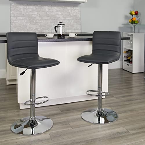 Flash Furniture Vinyl Swivel Adjustable Bar Stool - Image 2