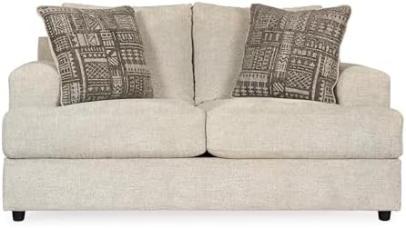 Signature Design by Ashley Soletren Loveseat, Stone Chenille Sofa Couch by Unknown