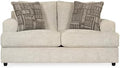 Signature Design by Ashley Soletren Loveseat, Stone Chenille Sofa Couch by Unknown