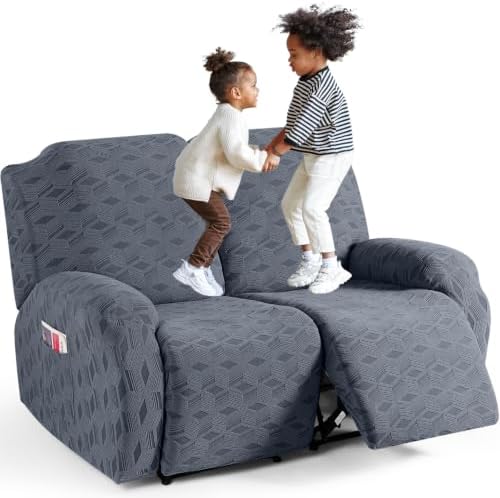 TAOCOCO Recliner Loveseat Cover Oversized, Stretch Jacquard Reclining Loveseat by TAOCOCO
