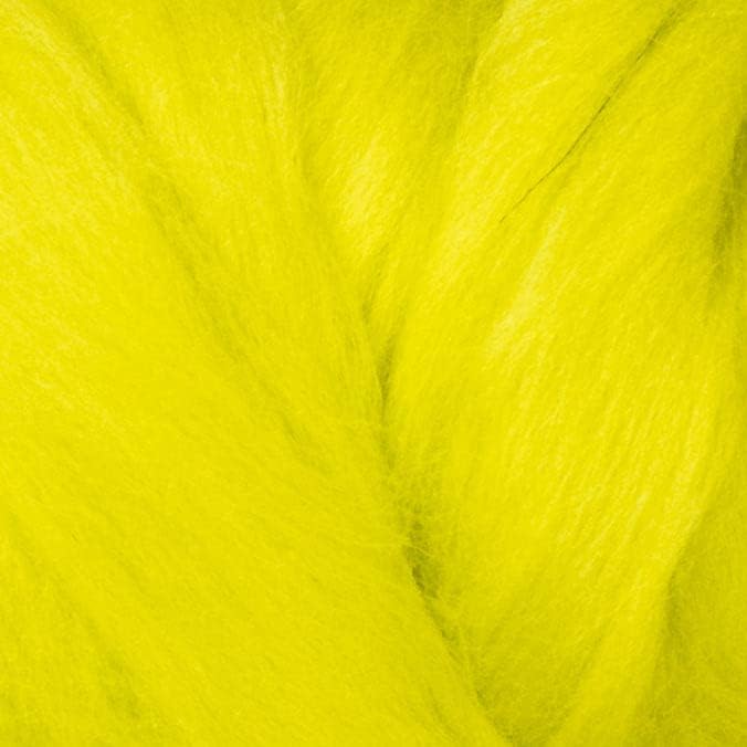 Kondoos Colored Natural Wool roving, 8 OZ. Best Wool for Needle Felting, Wet Felting, handcrafts and Spinning. (Green Lime)