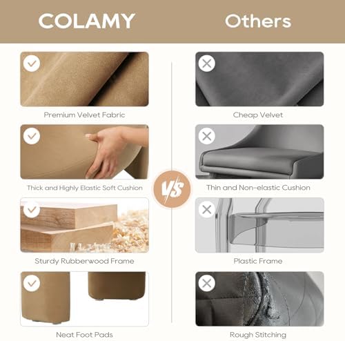 COLAMY Modern Accent Chair, Upholstered Barrel Chair - Image 6