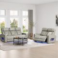 Watson & Whitely Genuine Leather Power Reclining Sofa & Loveseat Set by WatsonWhitely