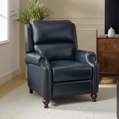 HULALA HOME Genuine Leather Recliner Chair by HULALAHOME