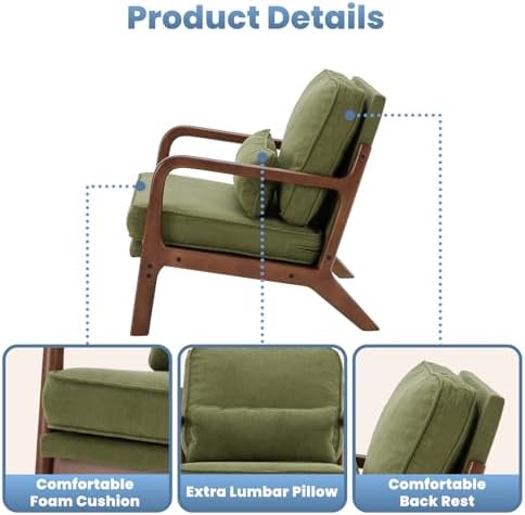 DUMOS Mid Century Modern Accent Chair - Image 5
