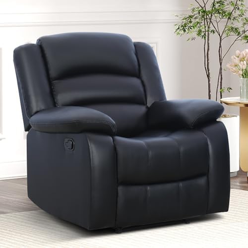 CANMOV Manual Recliner Chair, Faux Leather Recliner Chair by CANMOV