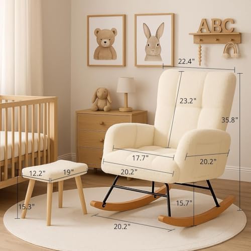 COMHOMA Nursery Rocking Chair - Image 2