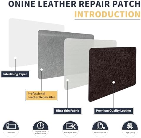 ONine Leather Repair Patch，Leather Repair Tape, 16 x 90 inches Leather Repair - Image 3
