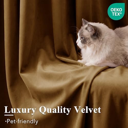StangH Gold Brown Velvet Curtains - Image 5