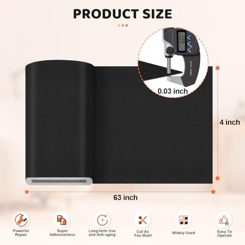 Leather Repair Patch Tape, Self Adhesive Vinyl Kit - Image 2