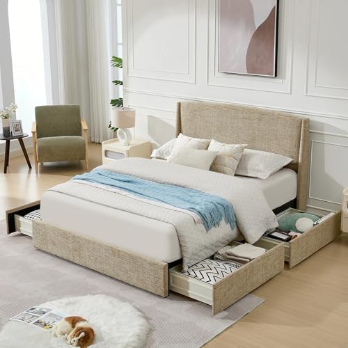VELOCAVA Full Upholstered Storage Bed Frame - Image 7