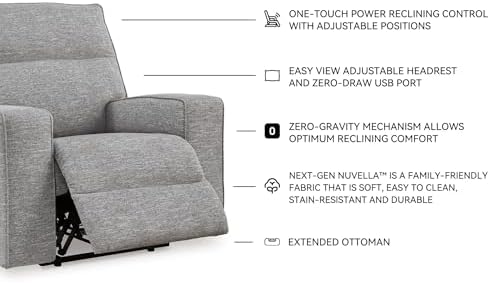 Signature Design by Ashley Biscoe Contemporary Power Recliner - Image 4