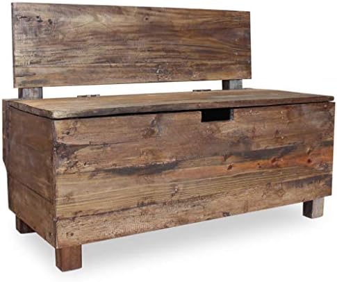 SKM Bench Solid Reclaimed Wood 86x40x60 cm - Image 4