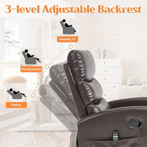Manual Swivel Rocker Recliner Chair - Image 4