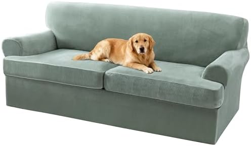 T Cushion Sofa Slipcover 3 Piece Sofa Covers by Turquoize